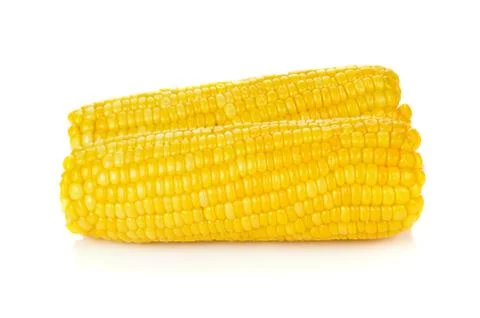 Corn isolated on a white background Stock Photos