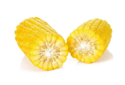Corn isolated on a white background Stock Photos