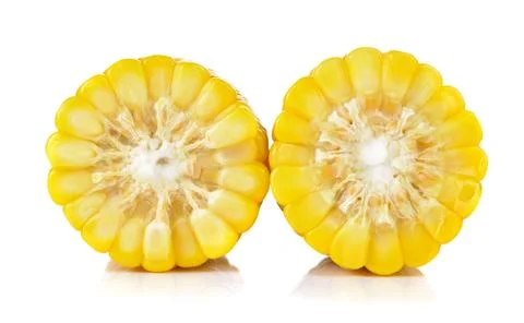 Corn isolated on a white background Stock Photos