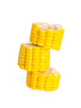 Corn isolated on white background Stock Photos