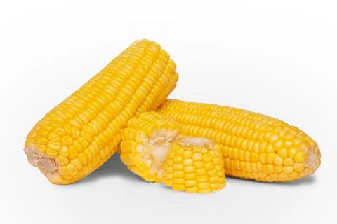 Corn isolated on white background 스톡 사진
