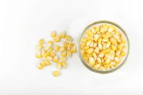 Corn isolated on a white background Stock Photos
