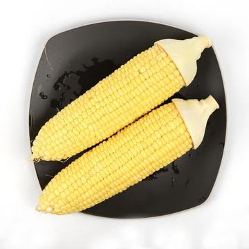 Corn isolated on a white background Stock Photos