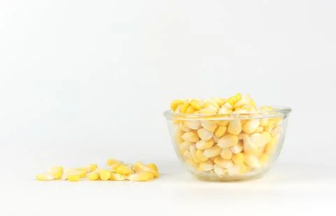 Corn isolated on a white background Stock Photos