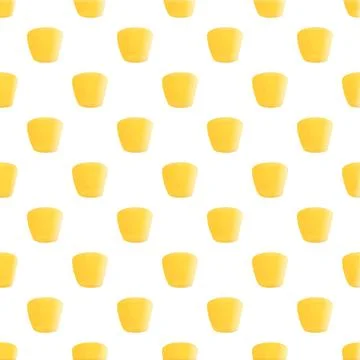 Corn kernel pattern repeating yellow maize seeds Stock Illustration