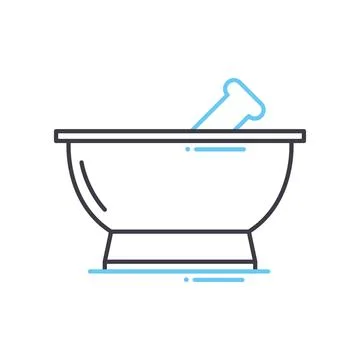 Corn kerneler line icon, outline symbol, vector illustration, concept sign Stock Illustration