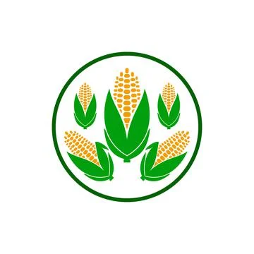 Corn logo 스톡 일러스트