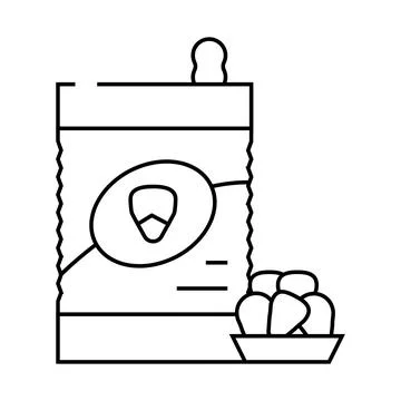 Corn maize gluten free line icon vector illustration Stock Illustration
