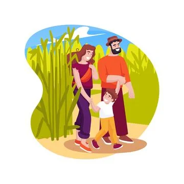 Corn maze isolated cartoon vector illustration. Stock Illustration