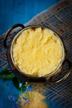 Corn meal polenta Stock Photos