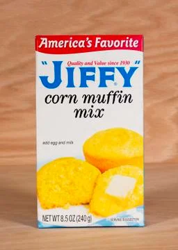 Corn muffin mix 库存照片