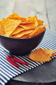 Corn nachos Stock Photos