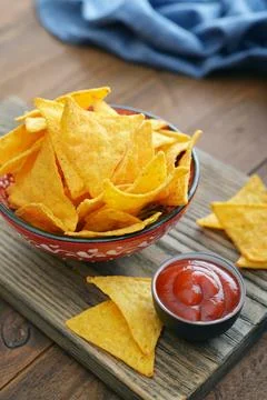 Corn nachos Foto stock