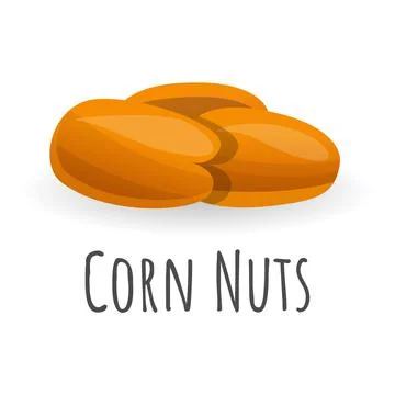Corn nuts icon, cartoon style Stock Illustration