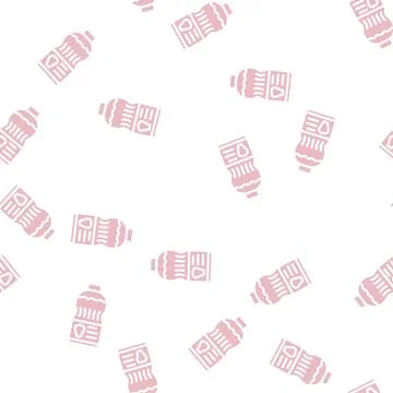 Corn oil glyph vector seamless pattern Stock Illustration