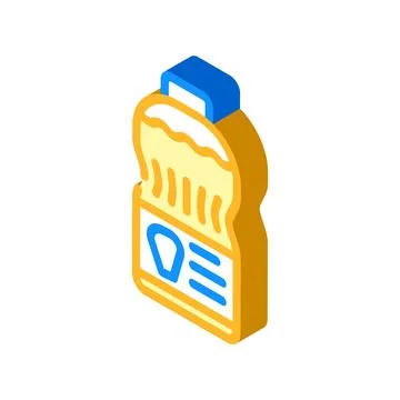 Corn oil isometric icon vector illustration Illustrazione stock