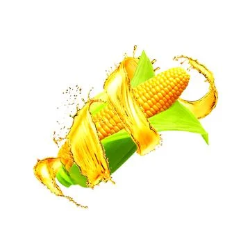 Corn-oil-Splash Stock Illustration