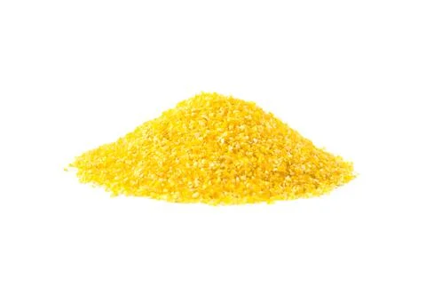 Corn or maize grits heap Fotos de archivo