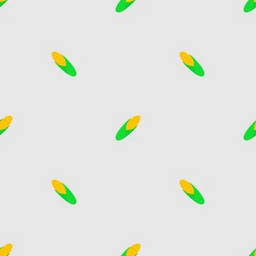 Corn pattern seamless. Baby fabric texture Stock Illustration