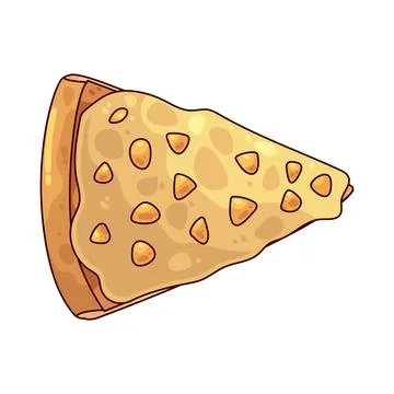 Corn pizza illustration Stock Illustration