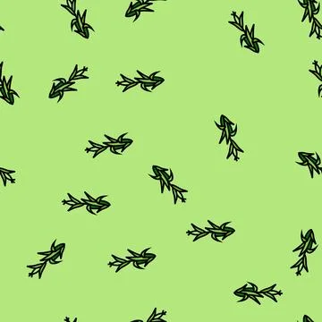 Corn plant green vector seamless pattern Stock Illustration