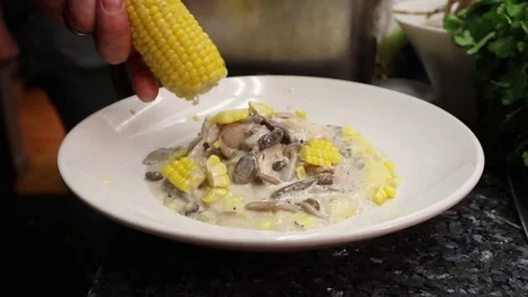 Corn Polenta 2 Stock Footage 79042775