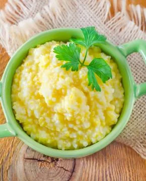 Corn porridge Stock Photos