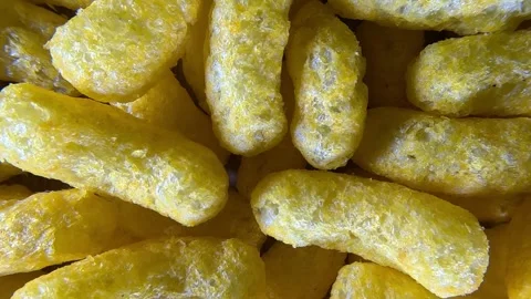 Corn Puff - Sliding Shot - Rightwards Stock Footage 283951682