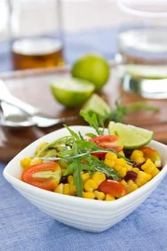 Corn salad Stock Photos