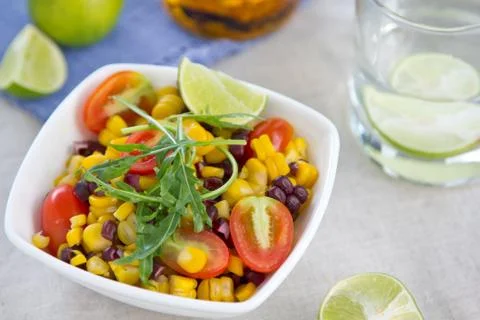 Corn salad Stock Photos