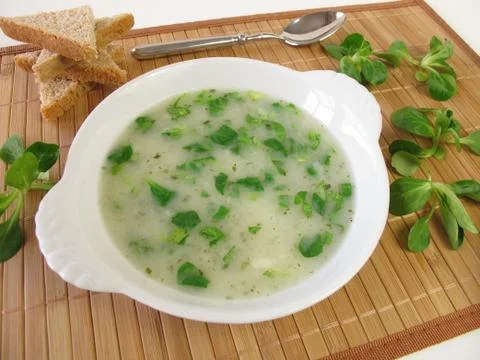 Corn salad soup Stock Photos