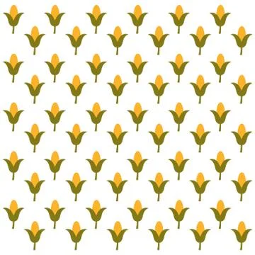 Corn seamless pattern background.Colorful wallpaper vector illustration and g Stock Illustration