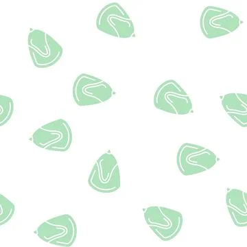Corn seed glyph seamless pattern Stock Illustration