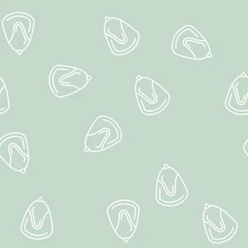 Corn seed line seamless pattern Stock Illustration