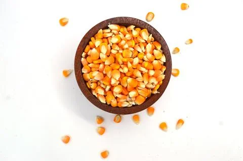 Corn seed splash Stock Photos