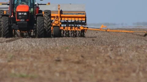 Corn seeding in Argentina #3 Stock Footage 12032741
