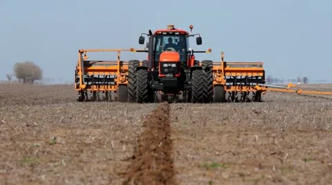 Corn seeding in Argentina #5 Stock Footage 12033219