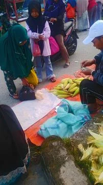Corn seller Stock Photos
