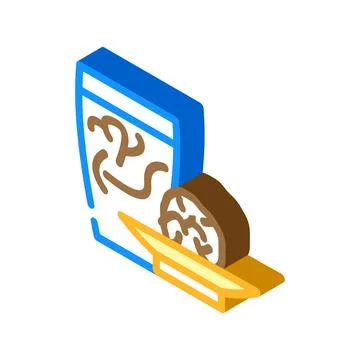Corn silk tea fresh isometric icon vector illustration Stock Illustration