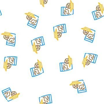 Corn silk tea fresh vector seamless pattern Illustrazione stock