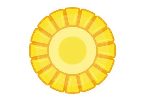 Corn slices.  Vector graphics on a white background. Healthy and delicious fo Illustrazione stock