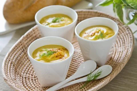 Corn soup Stock Photos