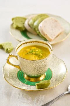 Corn soup Stock Photos