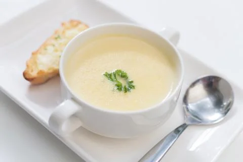 Corn soup Stock Photos