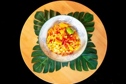 Corn Spicy Salad Stock Photos