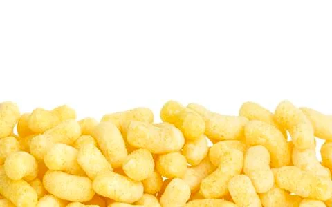 Corn stick background, isolated on white Foto stock