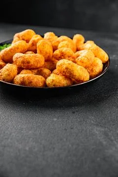 Corn sticks or chips, salty appetizer bacon flavor food dish tasty snack fr.. Stock-Fotos