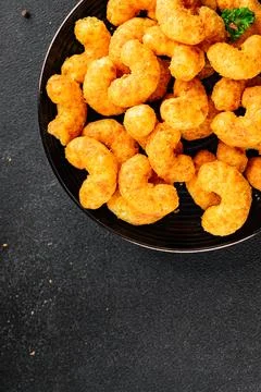 Corn sticks or chips, salty appetizer bacon flavor food dish tasty snack fr.. Stock-Fotos