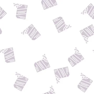 Corn sticks snack glyph vector seamless pattern イラスト素材