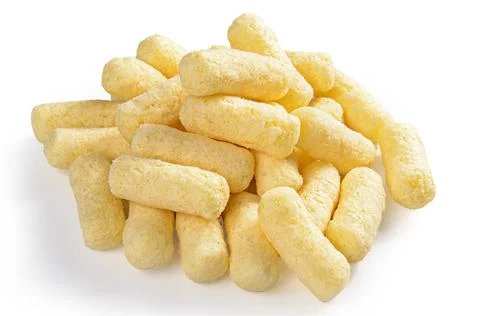 Corn sticks on white background with soft shadow Stock Photos